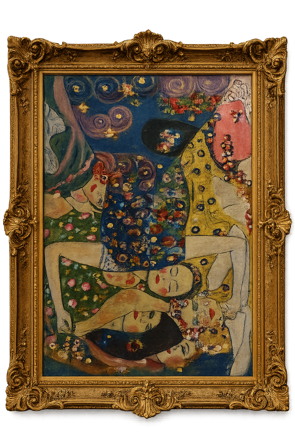sisters, in a garden