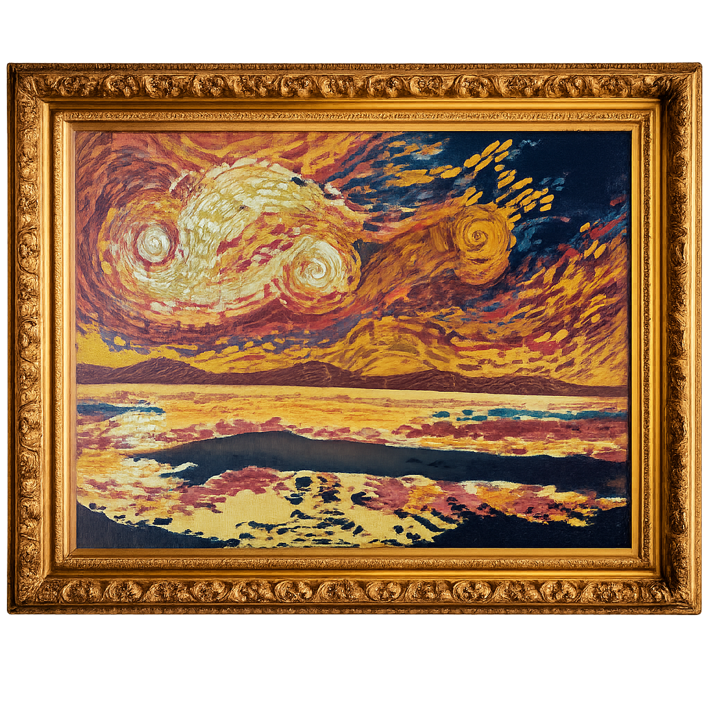 the sun, still burning
